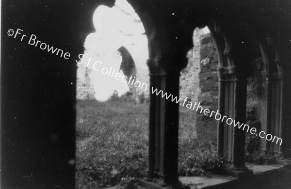 ABBEY THROUGH ARCHES OF S SIDE